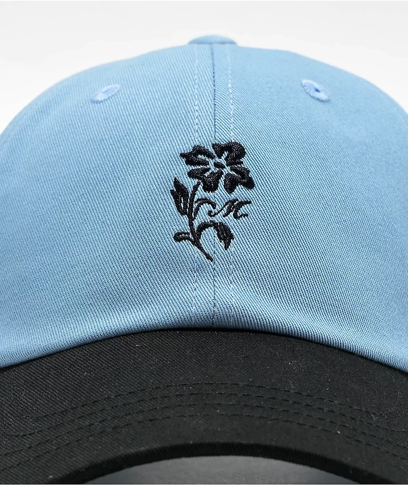 Monet Skateboards Bouquet Blue & Black Strapback Hat