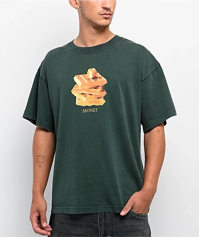 Monet Skateboards Breakfast Forest Green T-Shirt