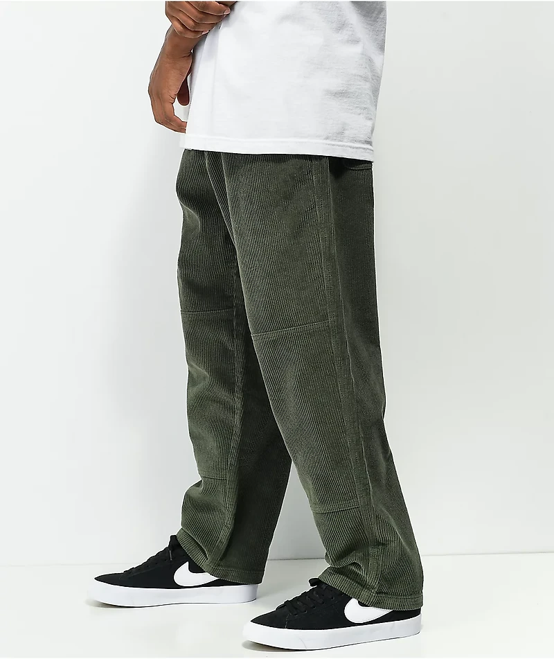 Monet Skateboards Clipper Olive Corduroy Skate Pants