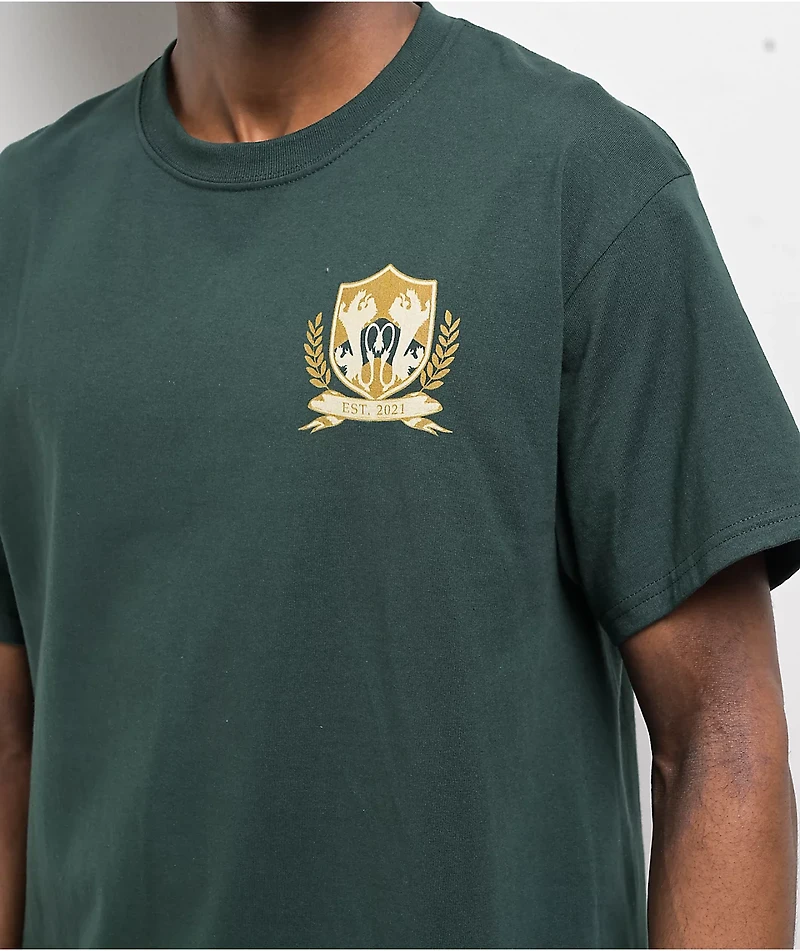 Monet Skateboards Crest Green T-Shirt