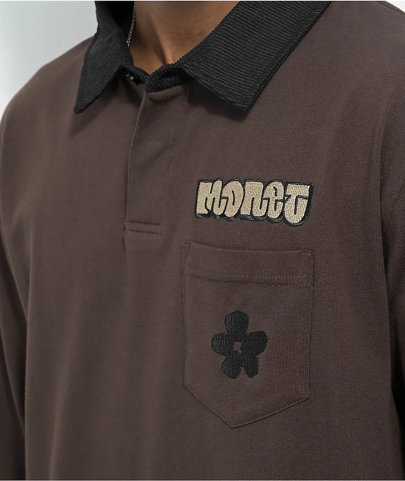 Monet Skateboards Don't Hate Java Long Sleeve Polo Shirt