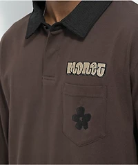 Monet Skateboards Don't Hate Java Long Sleeve Polo Shirt