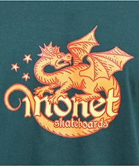 Monet Skateboards Dragon Teal T-Shirt
