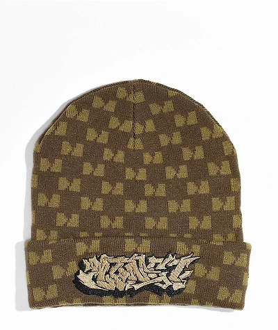 Monet Skateboards Full Cab Brown Beanie