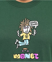 Monet Skateboards Hippy Jump Dark Green T-Shirt