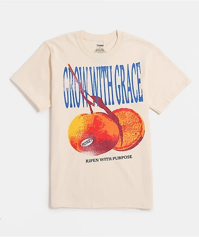 Monet Skateboards Kids Grow With Grace Cream T-Shirt
