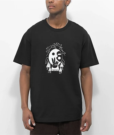 Monet Skateboards Peace Of Mind Black T-Shirt