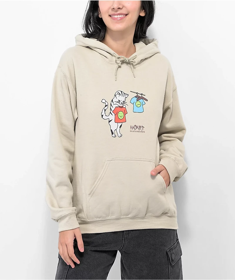 Monet Skateboards Positivity Cream Hoodie