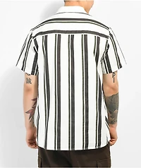 Monet Skateboards Puppet White, Black, & Green Short Sleeve Button Up Shirt