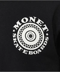 Monet Skateboards Skate Ska Black Long Sleeve T-Shirt