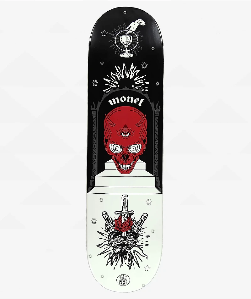 Monet Skateboards Skull Arch 8.5" Skateboard Deck