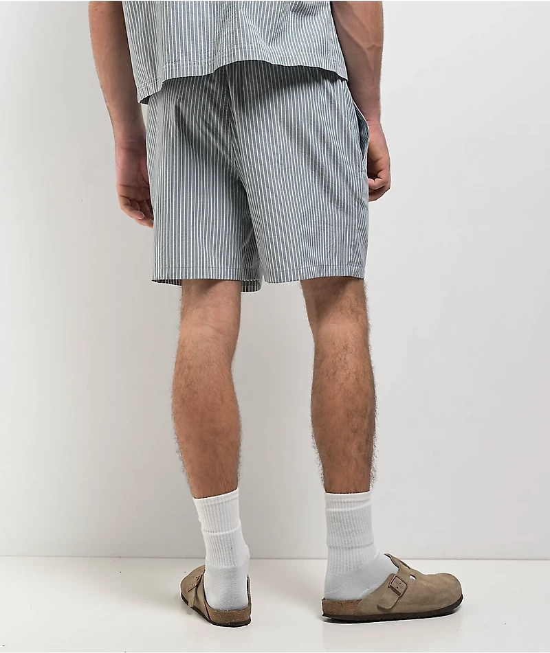 Monet Skateboards Striped Light Blue Shorts