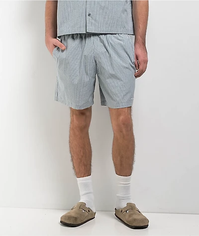Monet Skateboards Striped Light Blue Shorts