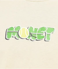 Monet Skateboards Tennis Champ Tan T-Shirt
