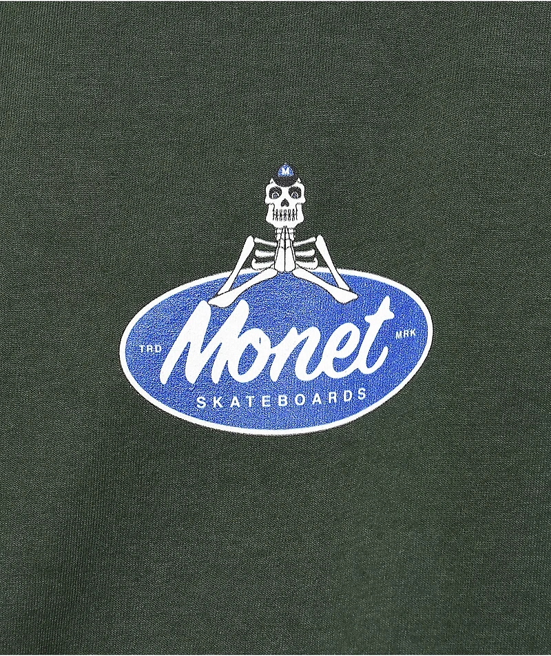 Monet Skeleton Dark Green T-Shirt