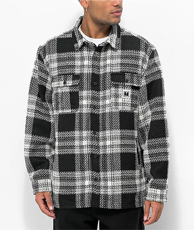 Monet Tips Heavy Black Flannel Shirt