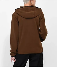 Monet Tobey Brown Fleece Zip Jacket