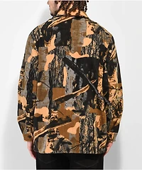 Monet Tricks Brown & Tan Polar Fleece Jacket