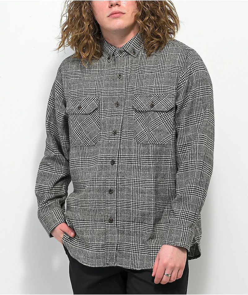 Montage Black & White Plaid Flannel Shirt