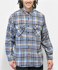 Montage Blue & Orange Plaid Flannel Shirt
