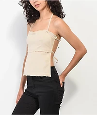 Motel Aine Natural Halter Top
