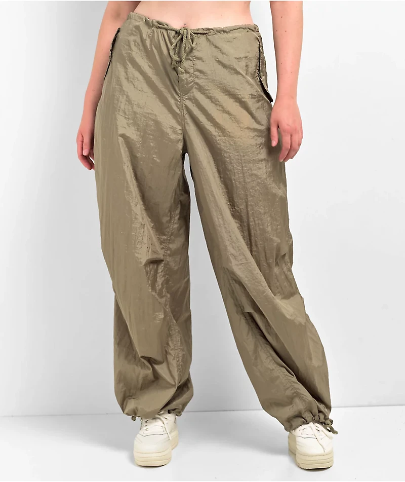 Motel Green Parachute Pants