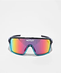 Motley 1984™ Black Aqua Fade & Red Mirror Sunglasses