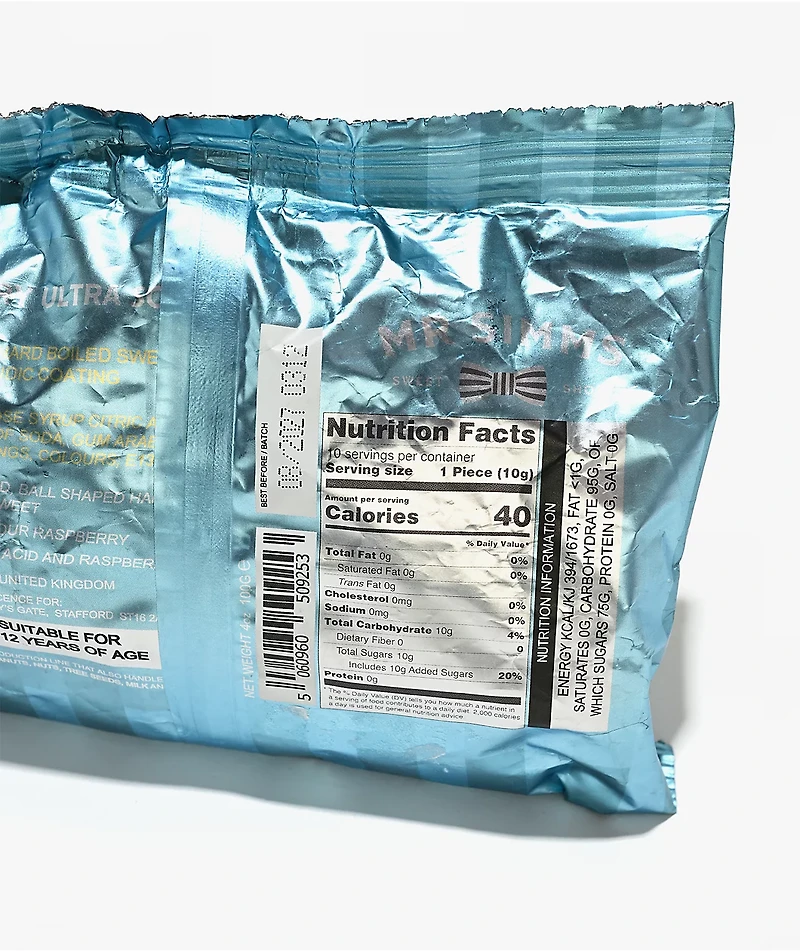 Mr. Simms Black Death Ultra Sour Hard Candy