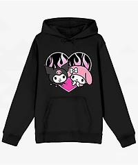My Melody & Kuromi Black Hoodie