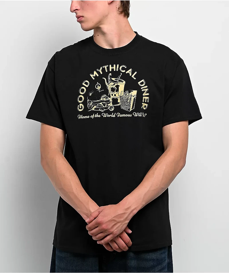 Mythical Diner Black T-Shirt
