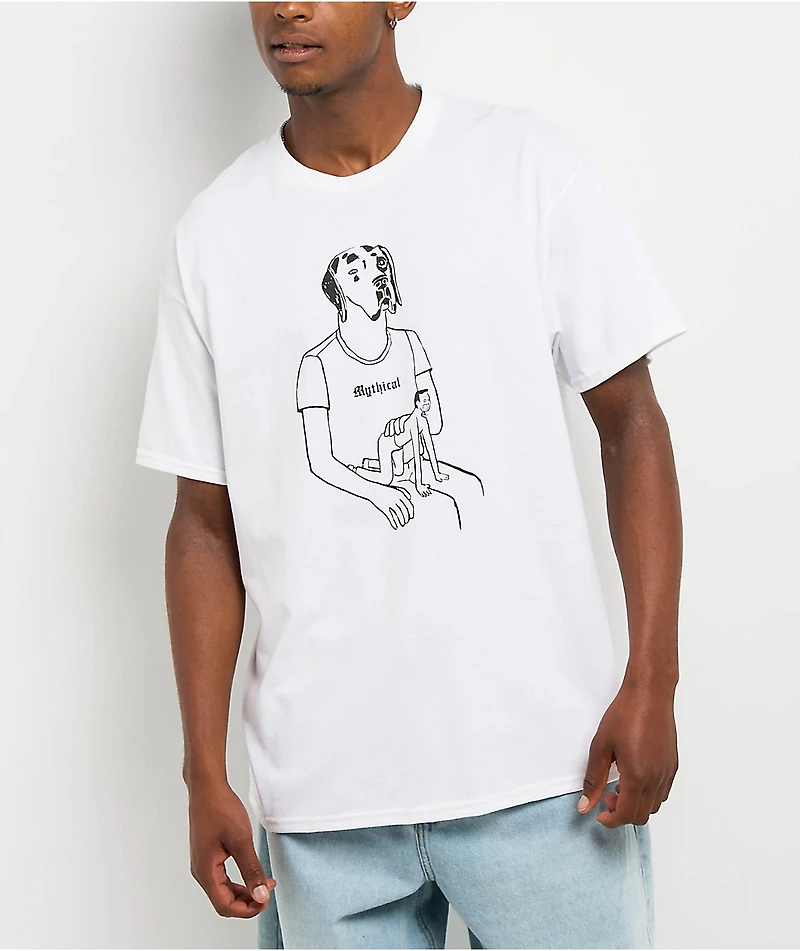 Mythical Dog's Best Friend White T-Shirt