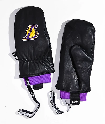 NBALAB x RAD LA Lakers Team Black Snowboard Mittens
