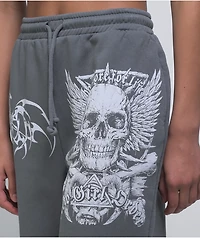 NGOrder Hardcore For Life Grey Sweat Shorts
