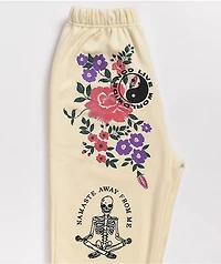 NGOrder Live Worldwide Flower Cream Sweatpants