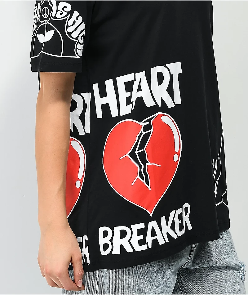 NGOrder Multi Back Print Black T-Shirt