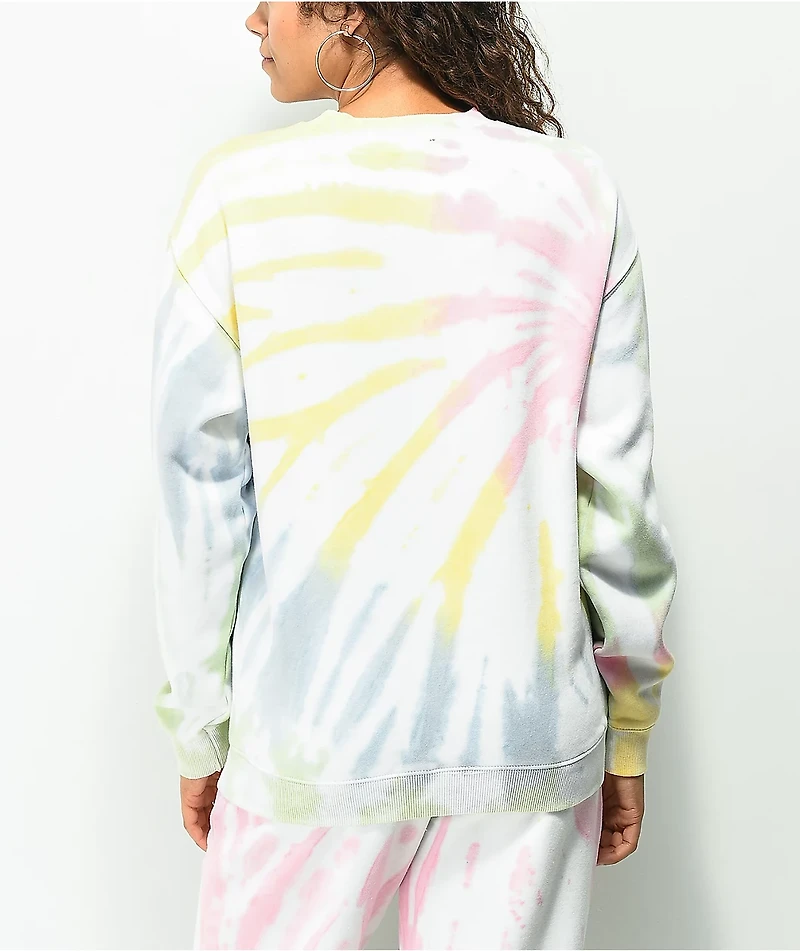 NGOrder Saddie Baddie Multicolor Tie Dye Crewneck Sweatshirt