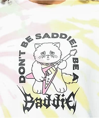NGOrder Saddie Baddie Multicolor Tie Dye Crewneck Sweatshirt