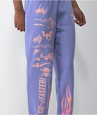 NGOrder Speed Demon Purple Jogger Sweatpants