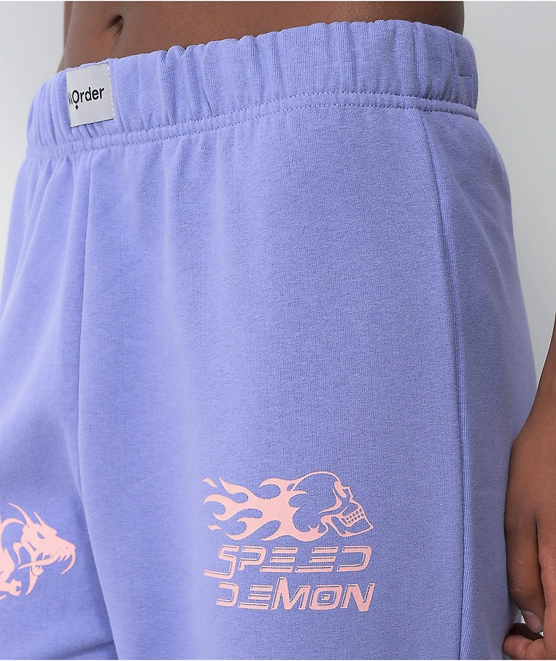 NGOrder Speed Demon Purple Jogger Sweatpants