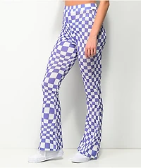 NGOrder Warped Purple & White Flare Pants