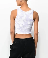 NGOrder Wet N Wild Purple Tie Dye Crop Tank Top