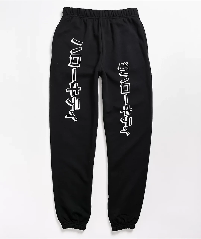 NGOrder x Hello Kitty Black Jogger Sweatpants