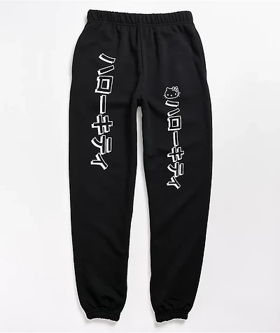 NGOrder x Hello Kitty Black Jogger Sweatpants