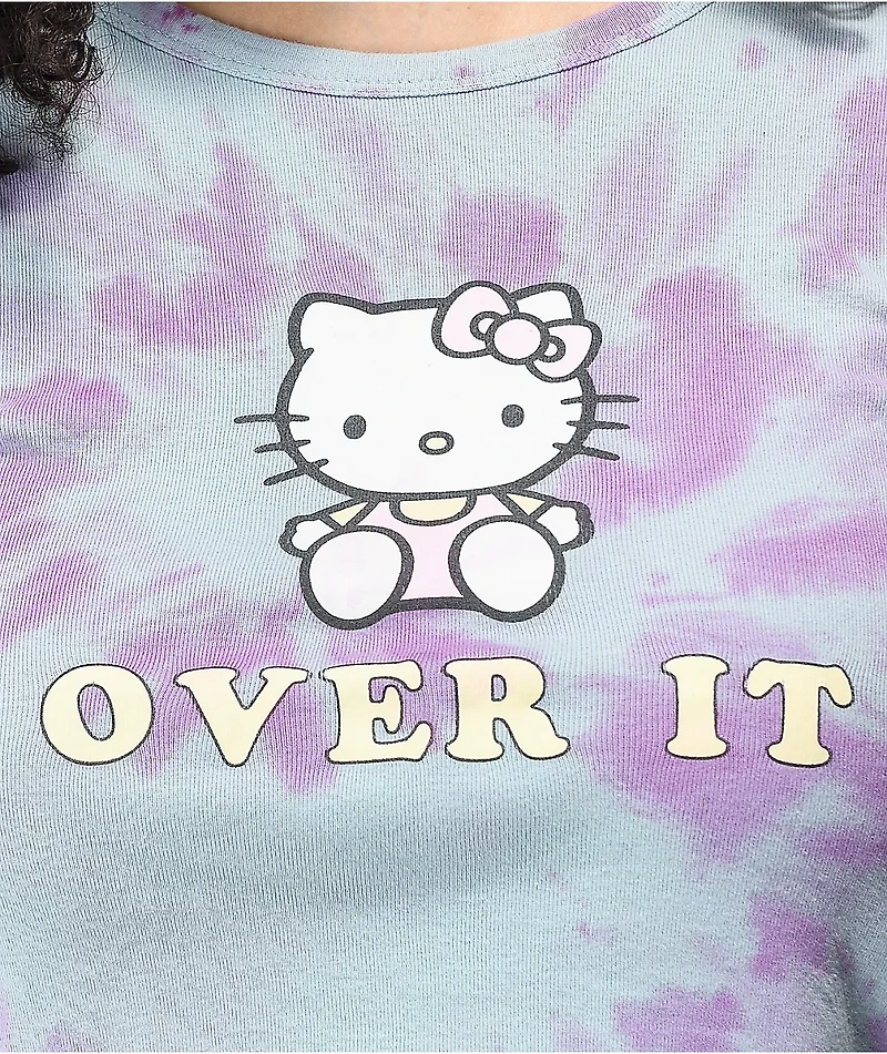 NGOrder x Hello Kitty Over It Blue Crop T-Shirt