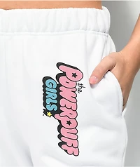 NGOrder x Powerpuff Girls White Jogger Sweatpants