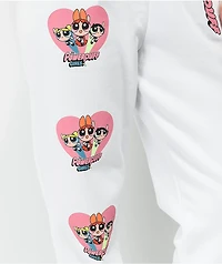NGOrder x Powerpuff Girls White Jogger Sweatpants