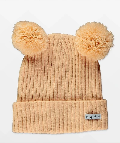 Neff Double Pom Peach Beanie