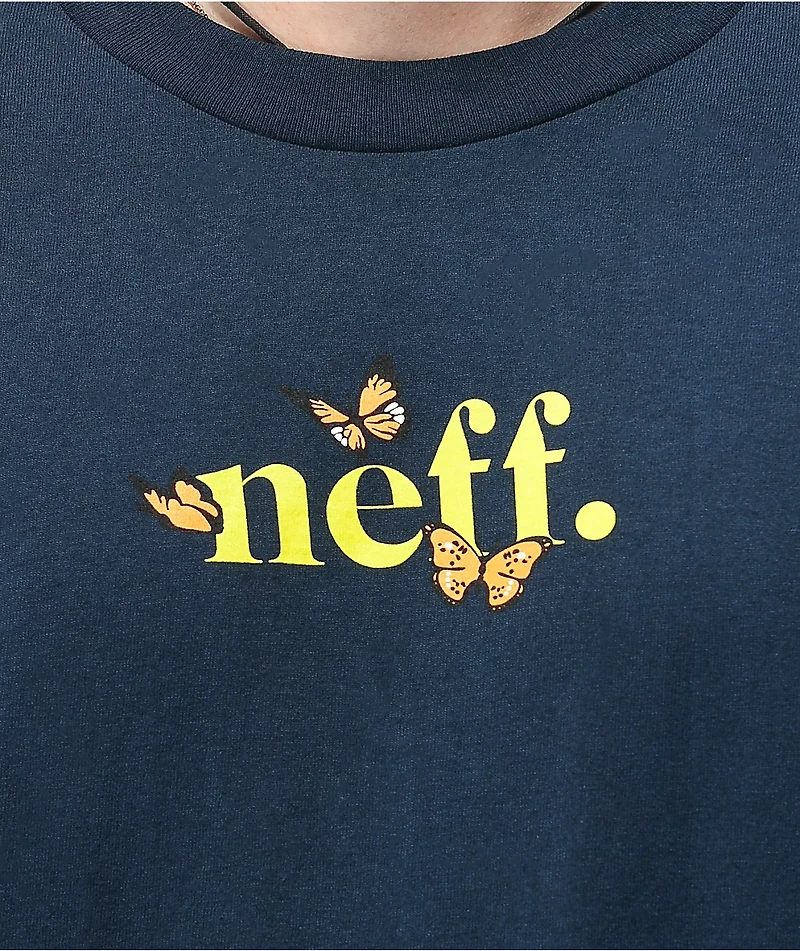 Neff Flutter Navy T-Shirt