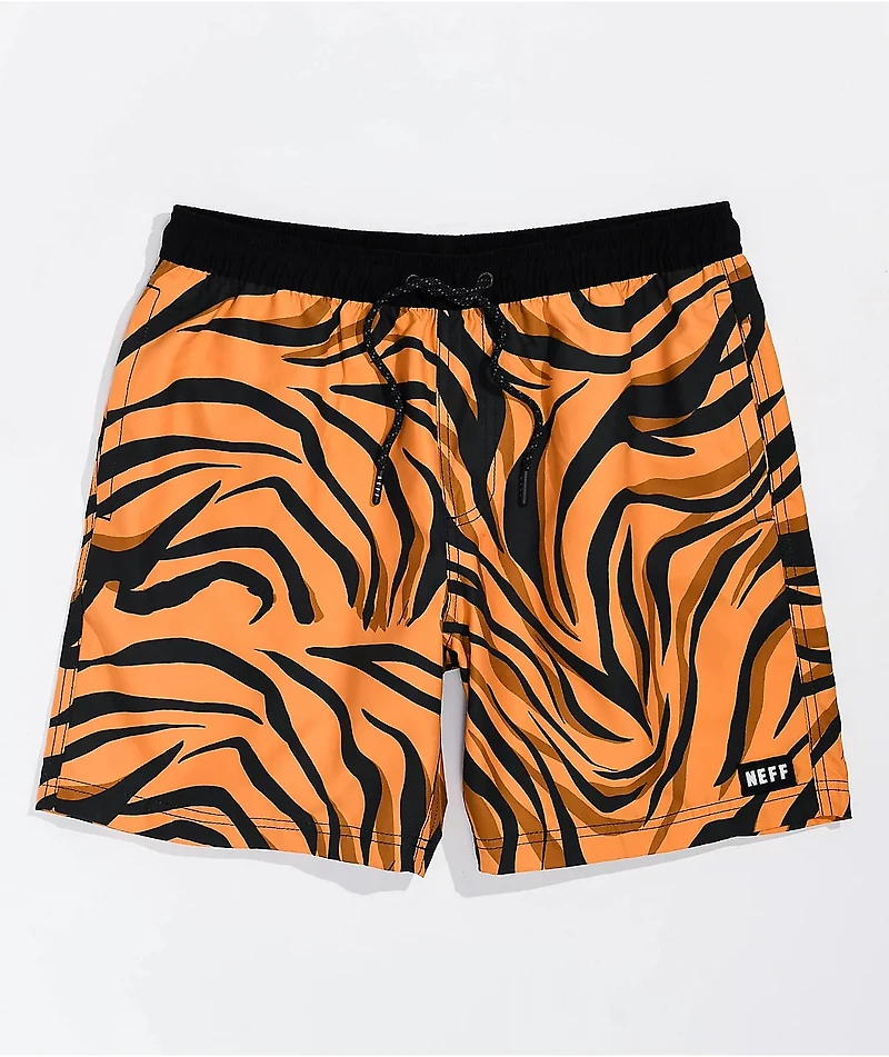 Neff Hot Tub Davis Brown Board Shorts
