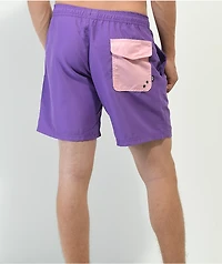 Neff Hot Tub Ground Up Purple Board Shorts